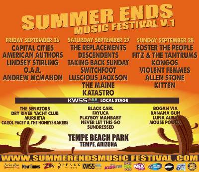 Win a 3 Day-Pass to Summer Ends Music Festival