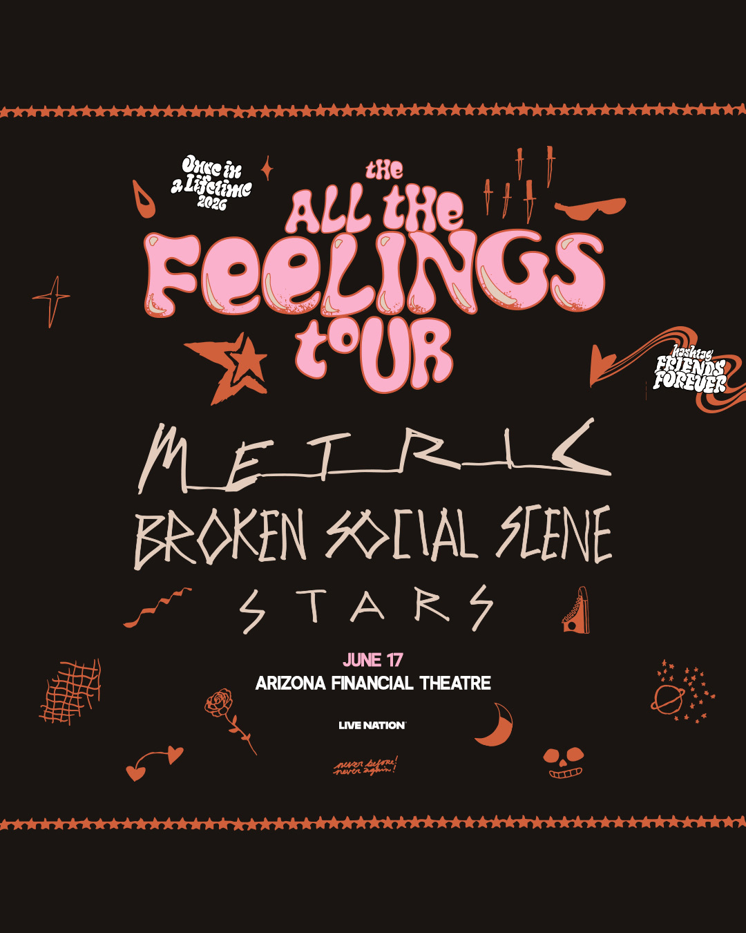 METRIC, BROKEN SOCIAL SCENE, AND STARSArizona Financial Theatre
