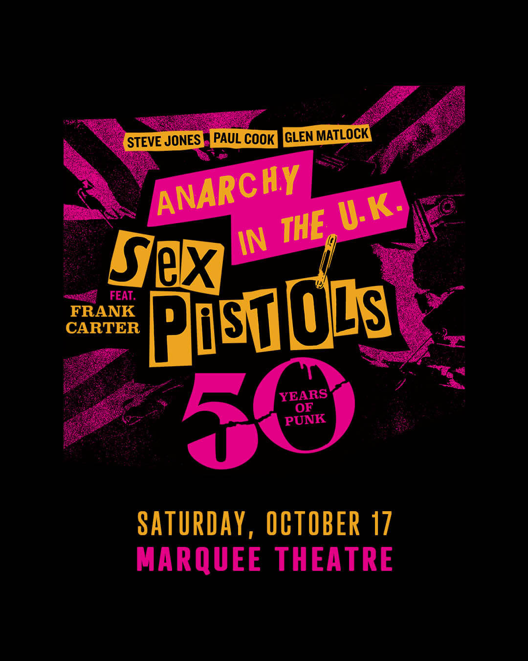 SEX PISTOLS (STEVE JONES, PAUL COOK, GLEN MATLOCK) FEATURING FRANK CARTERMarquee Theatre