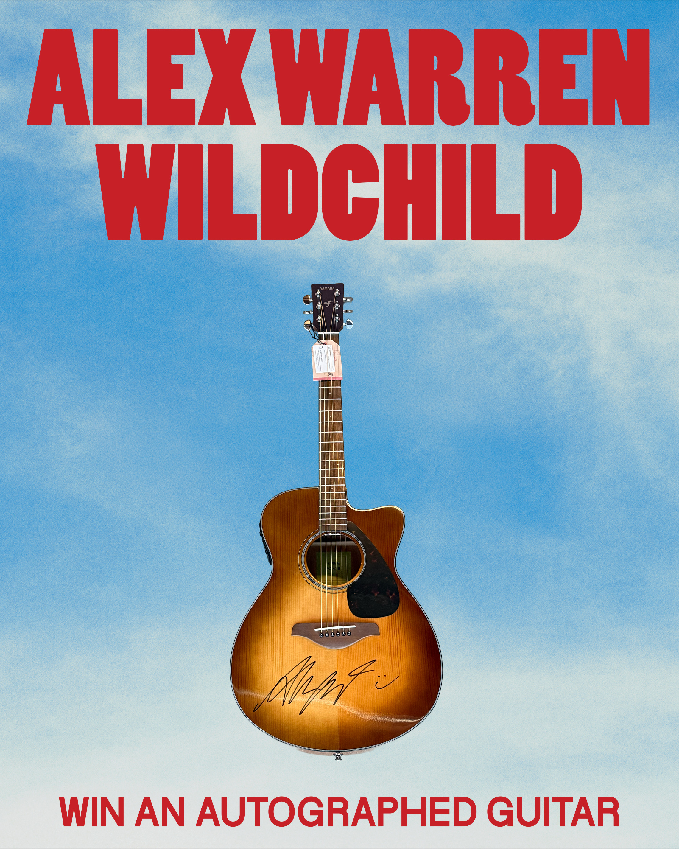 ALEX WARRENAutographed Guitar